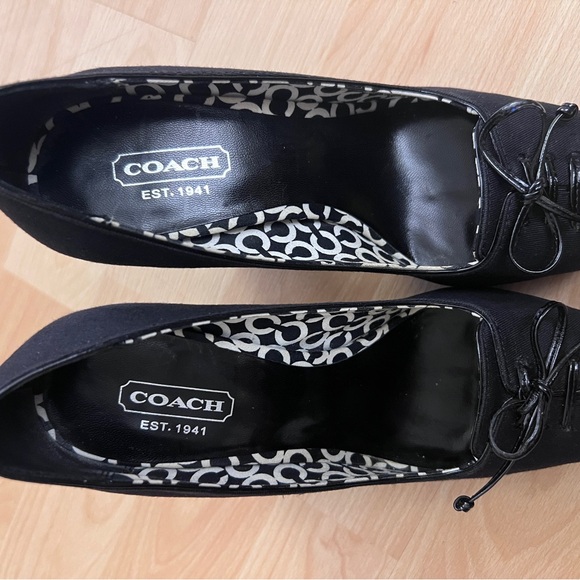 Coach Corey Black Open Toe Platform Pump - Picture 8 of 8